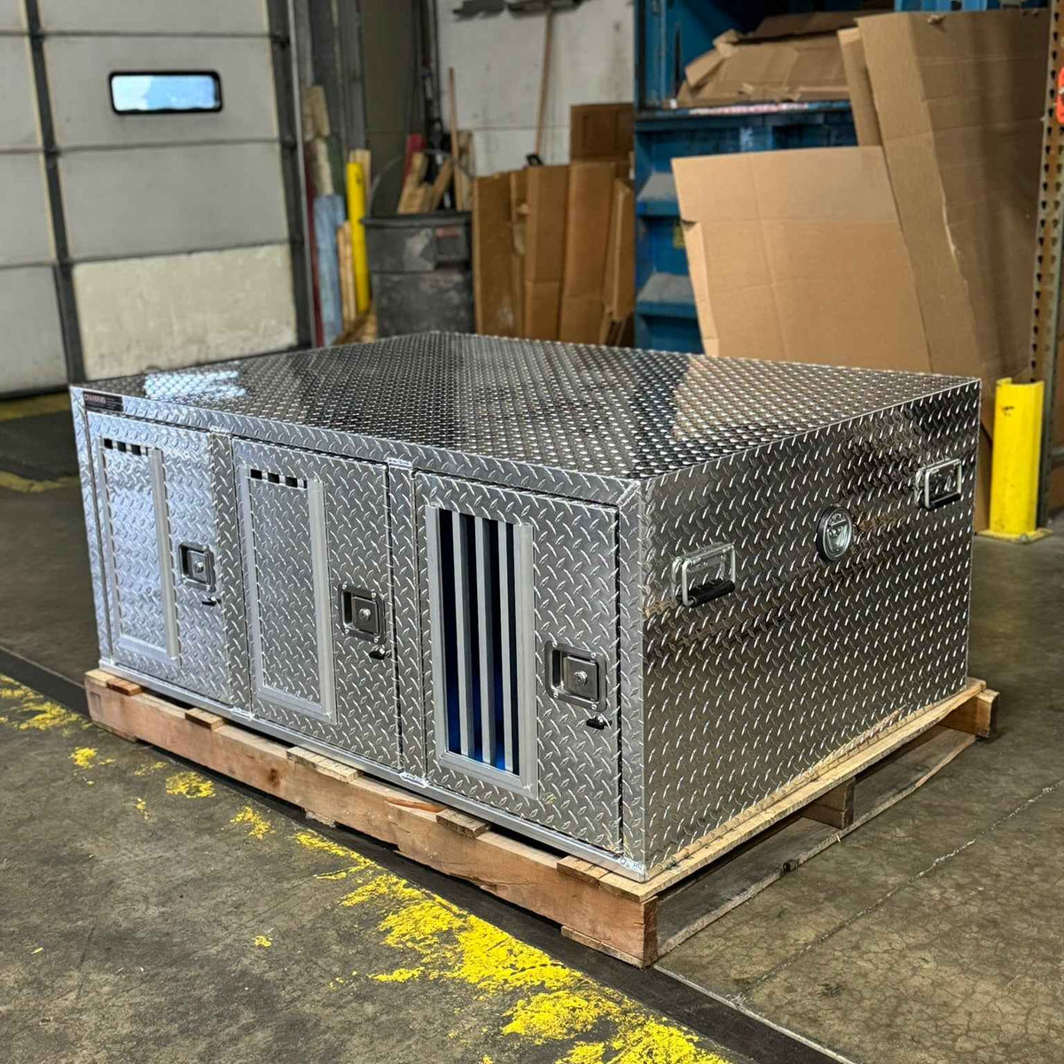 Dog Box - 55114L Hunter Series Tall Trailer with Triple Compartment ...