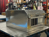 Dog Box 55017 Hunter Series Double Compartment / 37 W x 30 D x 19.75 H / ATV UTV SUV / Standard Vents / Diamond Tread Aluminum / Owens Products