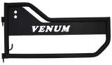 Venum Doors / Tubular Doors / Textured Black / Jeep JK & JKU Wrangler Front Door Kit / 2007-2018 / Owens Products / JK15005