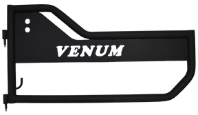 Venum Doors / Tubular Doors / Textured Black / Jeep JK & JKU Wrangler Front Door Kit / 2007-2018 / Owens Products / JK15005 Venum Owens Products