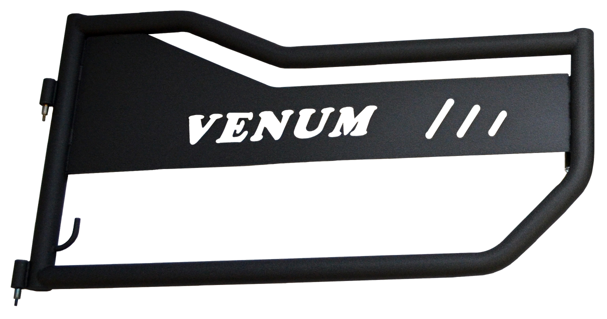 Venum Doors / Tubular Doors / Textured Black / Jeep JL & JLU Wrangler Front Door Kit / 2018-2025 / Owens Products / JL15007