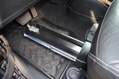 Jeep Storage Box JK15009 Venum JK Under Seat / 07-18 Jeep Wrangler JK and JKU / Heavy Gauge Aluminum / Black / Owens Products