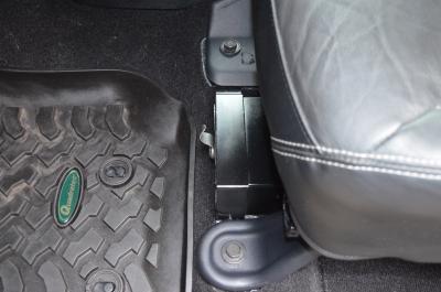 Jeep Storage Box JK15009 Venum JK Under Seat / 07-18 Jeep Wrangler JK and JKU / Heavy Gauge Aluminum / Black / Owens Products