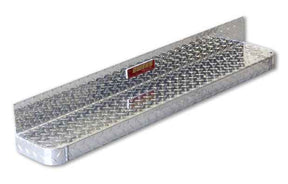 Running Boards Owens Commercial Diamond W/O Stone Guard 17-18 Ford F250/F350/F450/F550 W/Or W/O Flares 4 Inch Riser Standard Cab Aluminum Owens Products Running Board Owens Products
