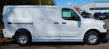 Running Boards Classic Series Extruded 2 Inch 12-21 Nissan NV Full Size Van W/O Mudflaps Aluminum Satin Owens Products Running Board Owens Products
