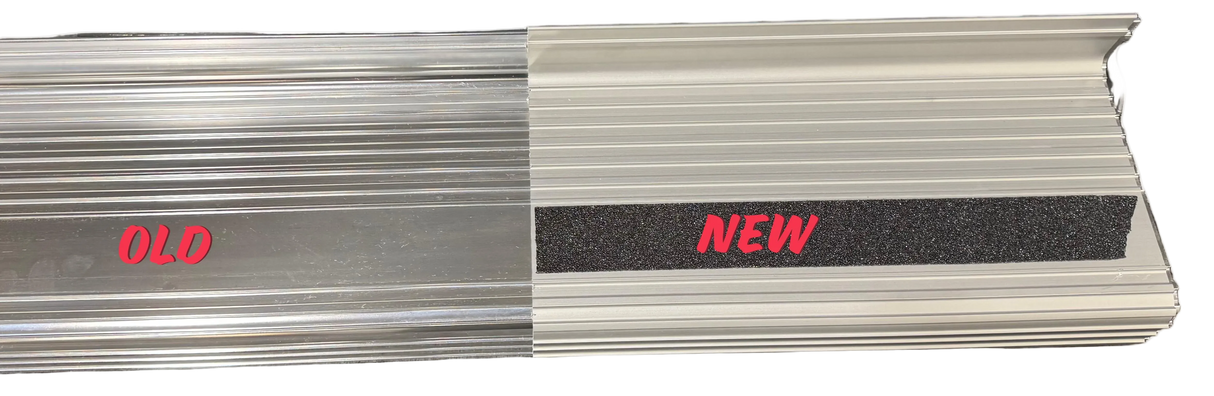 Running Boards Classic Series Extruded 4 Inch 19-Current Ram 1500/2500/3500 Crew Cab Aluminum Nickel Owens Products Running Board Owens Products