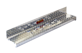 Running Boards Owens Commercial Diamond W/ Stone Guard With Star Burst Grip 99-16 Ford F250/F350 Super Duty W/O Flares 4 Inch Riser Standard Cab Aluminum Owens Products Running Board Owens Products