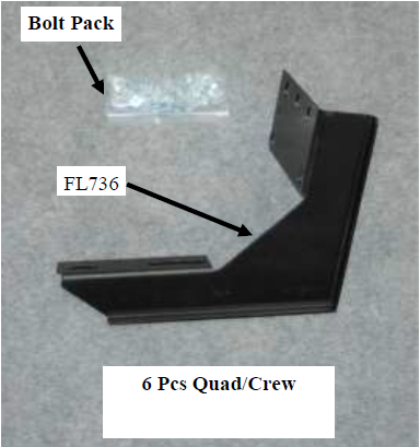 Bracket Kit For OC7490EC1390, OC7490ECB1390 & OC8490EC1390 / RAM 1500 Quad/Crew Cab / 2019-Current / 10-1390 / Owens Products Bracket Kit Owens Products