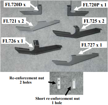 Bracket Kit For 823671380 / RAM ProMaster / 2014-Current / 10-1380 / Owens Products Bracket Kit Owens Products