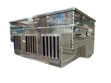 Dog Box 55053 Hunter Series Triple Compartment with Top Storage / 58 W x 40 D x 26 H / with Wheel Well Notches / All Seasons Rear Vents / Diamond Tread Aluminum / Owens Products