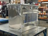 Dog Box 55070 Hunter Series Single Compartment with Top Storage / Tall / 21 W x 38 D x 31 H / All Season Vents / Diamond Tread Aluminum / Owens Products