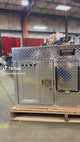 Dog Box 55060 Hunter Series Double Compartment / 48 W x 45 D x 28 H / Bear/Cat / Striker Holes / Diamond Tread Aluminum / Owens Products