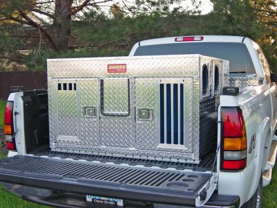 Used aluminum dog boxes on sale