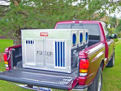 Hunting dog truck box on sale