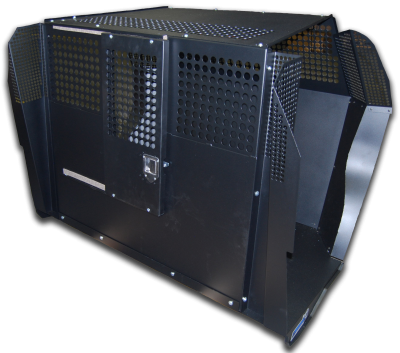 Dog Crate Professional K9 Series Explorer Interceptor Rear Seat Insert 64 W x 41 D x 44 H 11 19 Ford Explorer Mill Finish Aluminum Owens Products Owens Products