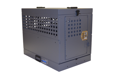 Collapsible aluminum outlet dog crate